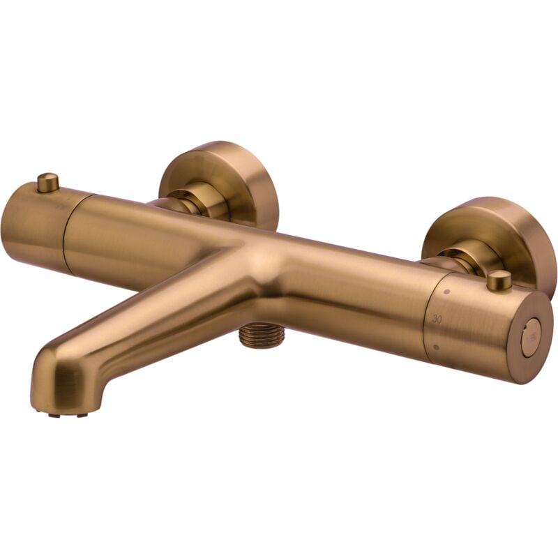 Mitigeur bain-douche thermostatique Luisa cuivre brossé - Essebagno