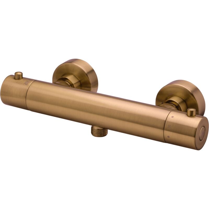 Essebagno - Mitigeur douche thermostatique Luisa cuivre brossé