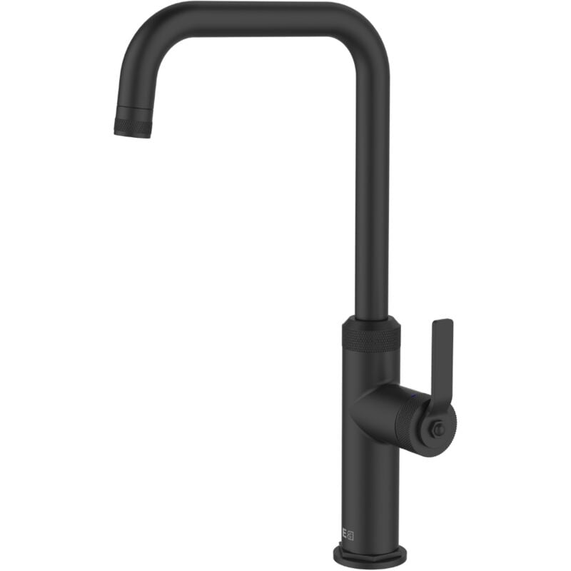 Mitigeur évier cuisine Molette noir mat - Essebagno