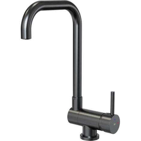 ESSEBAGNO Mitigeur évier rabattable New Oslo spécial fenÃªtre gris gun métal