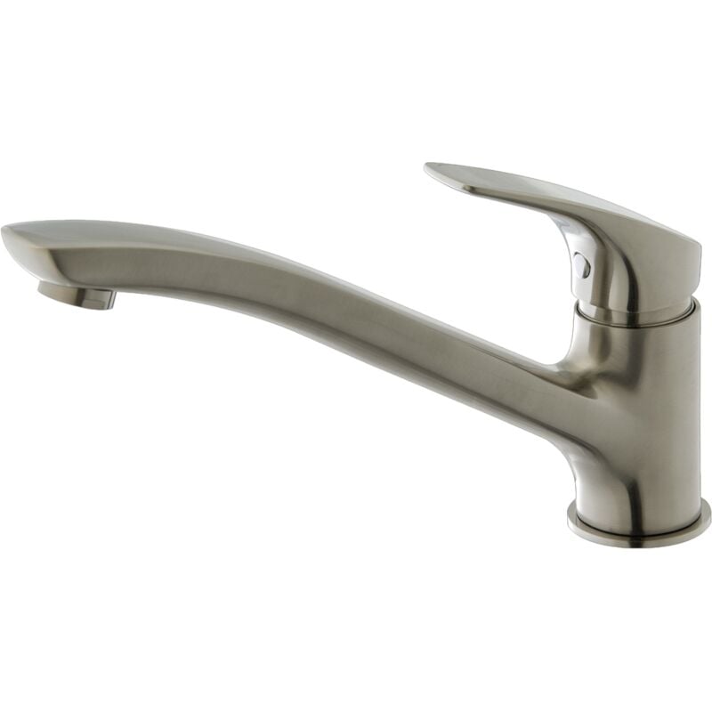 Mitigeur évier Silo façon inox - Essebagno