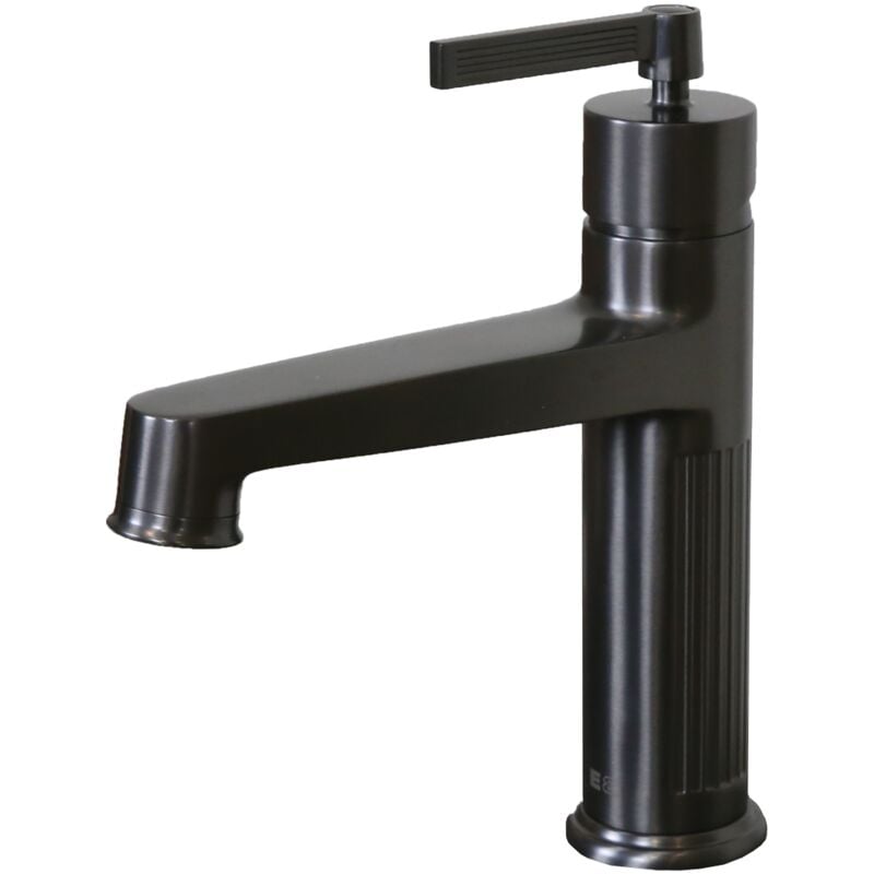 Essebagno - Mitigeur lavabo bas Louxor gris gun métal