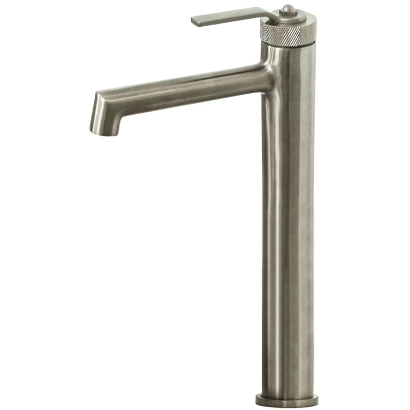 Essebagno - Mitigeur lavabo haut Molette façon inox