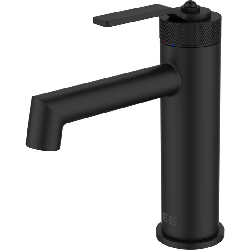 Essebagno - Mitigeur lavabo bas Molette noir mat
