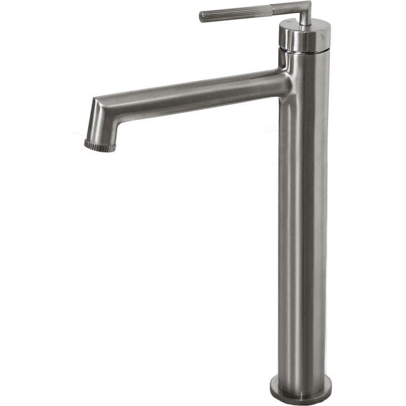 Essebagno - Mitigeur lavabo haut Portofino façon inox
