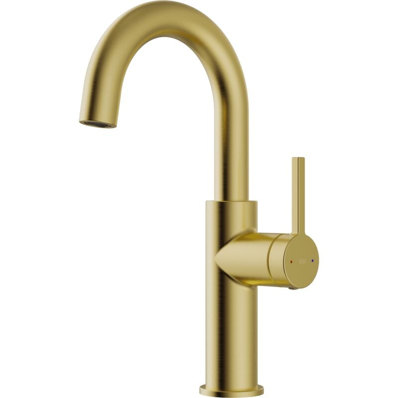 Essebagno - Mitigeur lavabo bas Reflet or brossé