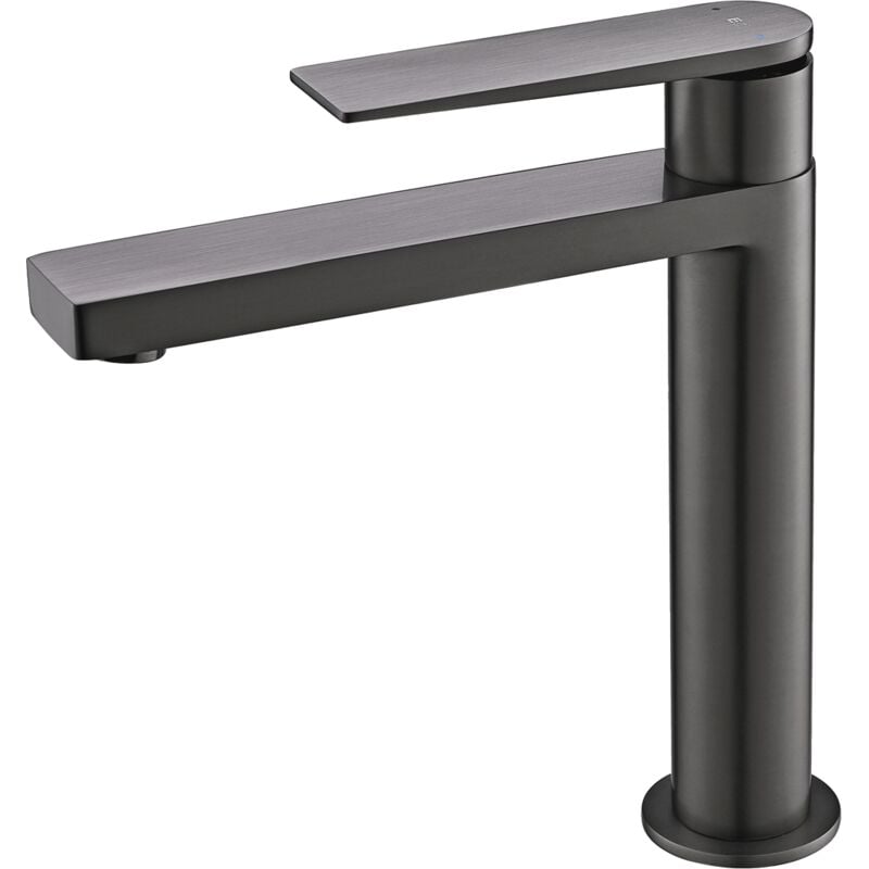 Essebagno - Mitigeur lavabo haut Allure gris gun métal