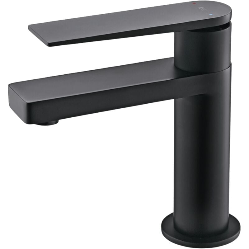 Essebagno - Mitigeur lavabo bas Allure noir intégral mat