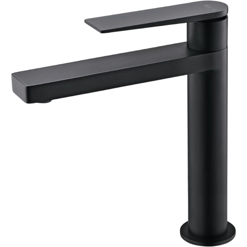 Essebagno - Mitigeur lavabo haut Allure noir intégral mat