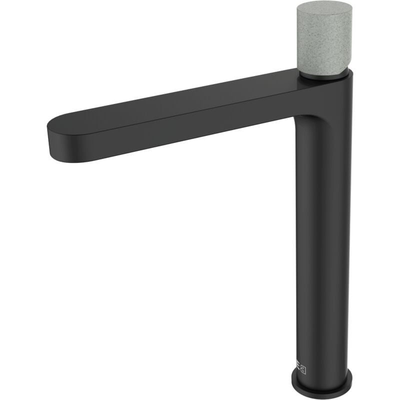 Mitigeur lavabo haut Essenera 2 noir et béton - Essebagno