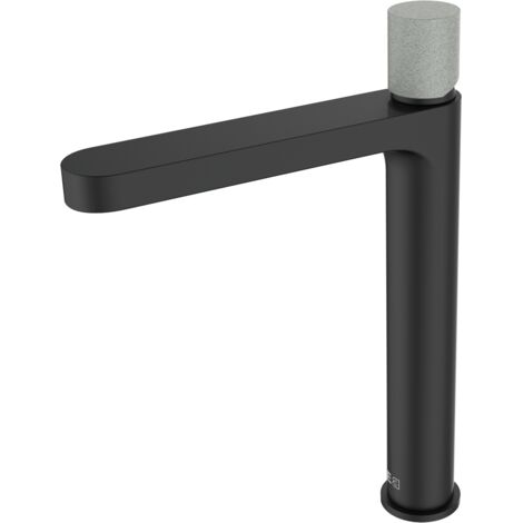 Essebagno Mitigeur lavabo haut Essenera 2 noir et béton