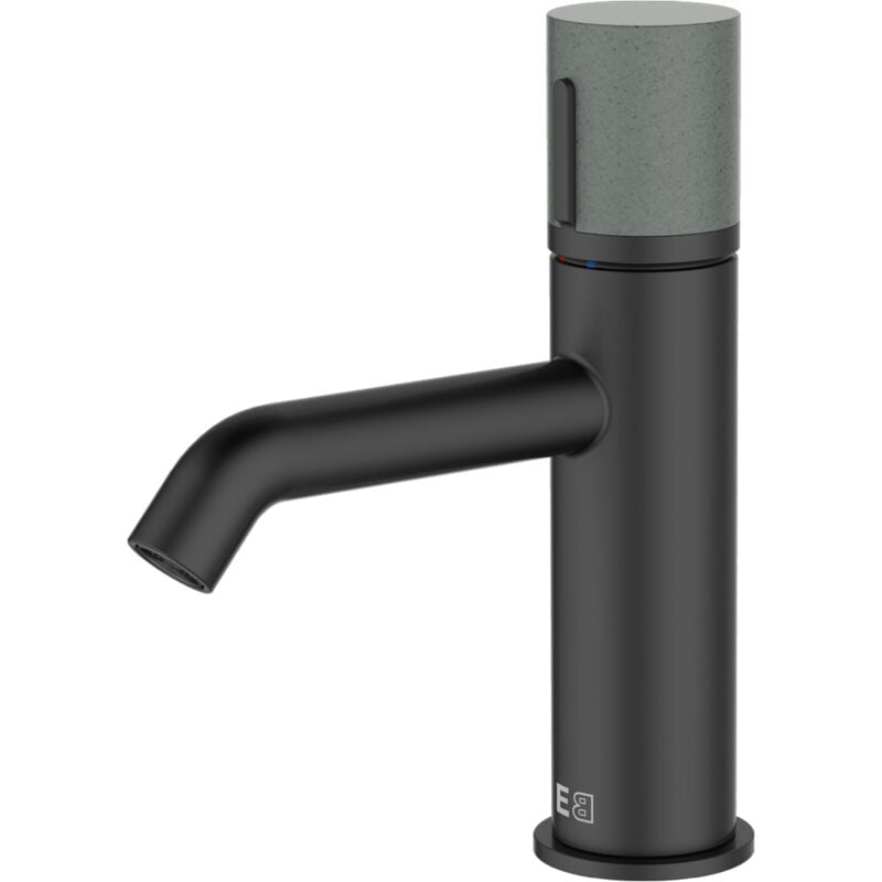 Essebagno - Mitigeur lavabo bas Manopola noir béton