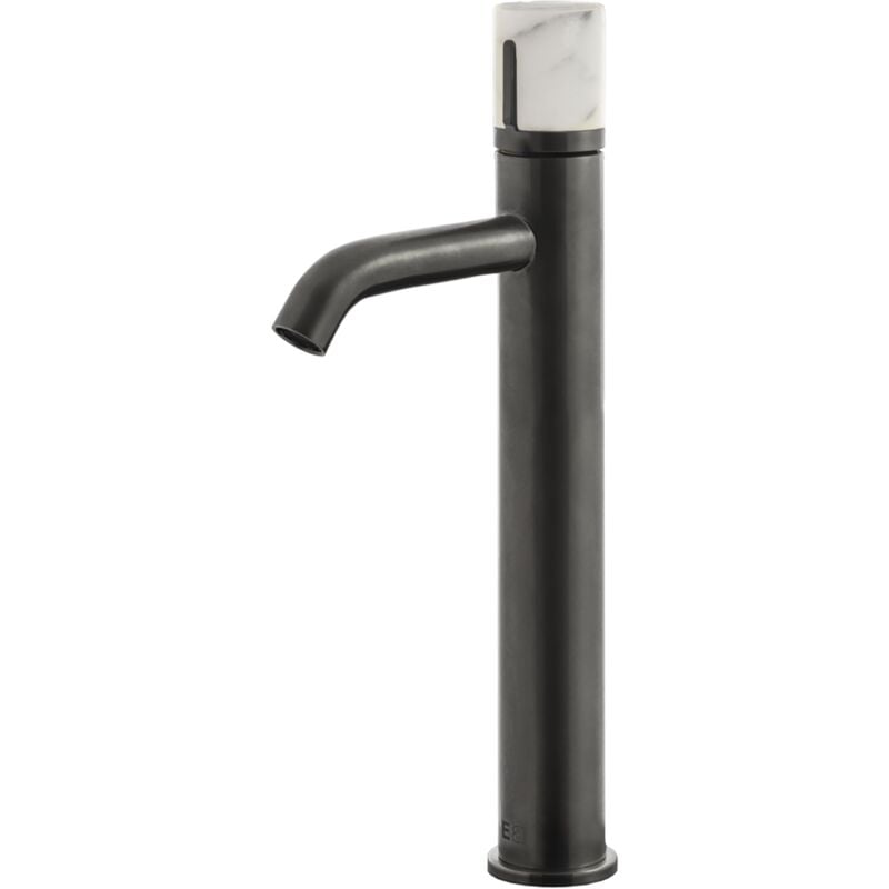 Essebagno - Mitigeur lavabo haut Manopola gun métal marbre