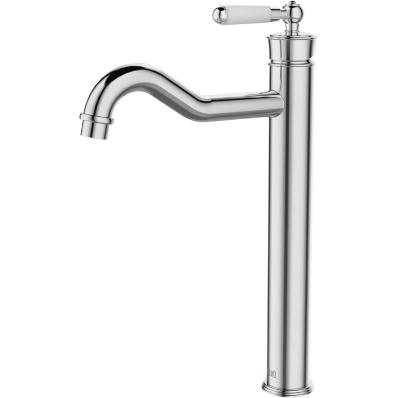 Essebagno - Mitigeur lavabo rétro haut Leeds chrome