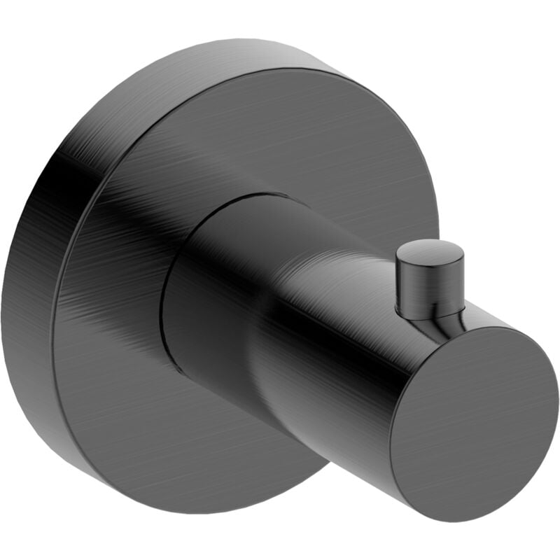 Essebagno - Patère crochet mural Luisa gris gun métal