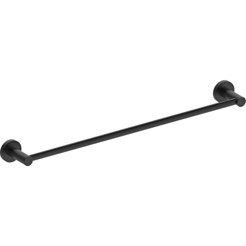 Essebagno - Porte serviettes 1 barre Luisa noir mat