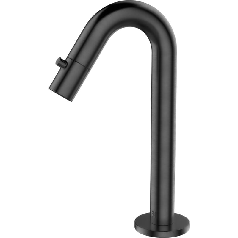 Robinet lave-mains eau froide Indus gun métal - Essebagno