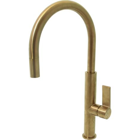 Essebagno Rubinetto da cucina Reflet in oro spazzolato