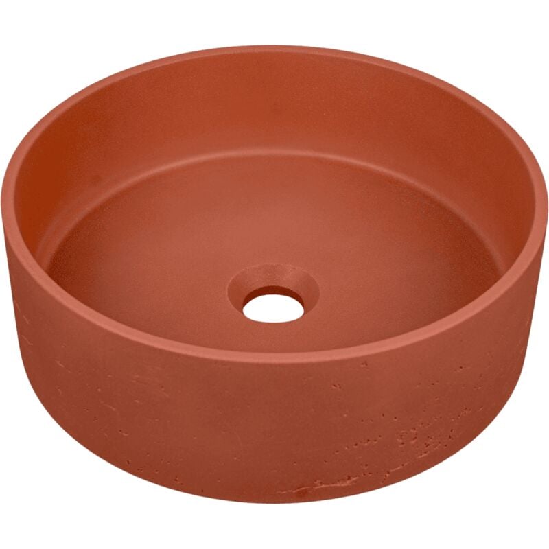 Vasque à poser en béton terracotta - Essebagno