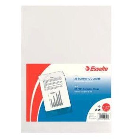 Esselte 395901300 busta Trasparente 25 pz
