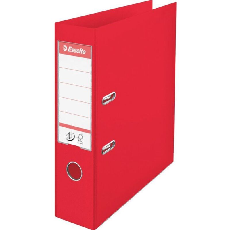 

Esselte Archivadores de Anillas de Palanca 5 Piezas 75 mm Rojo