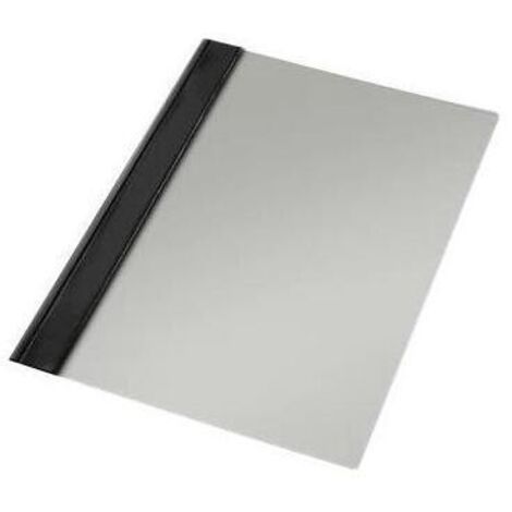 Esselte dossier f?stener mod 126  pvc rigido 150 micras a4 negro - caja de 50u