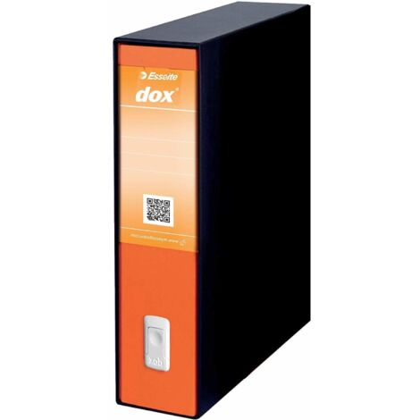 Esselte Dox 2 raccoglitore ad anelli A4 Nero, Arancione