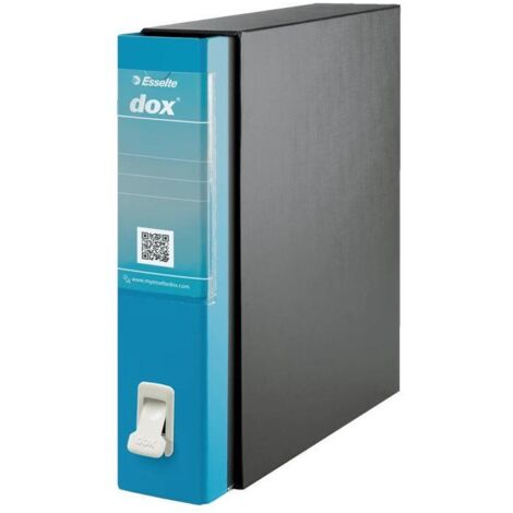 Esselte Dox 2 raccoglitore ad anelli A4 Nero, Blu