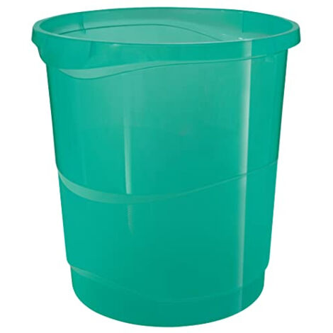 Esselte papelera colour?ice verde transparente