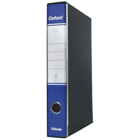 Esselte Registratore Oxford Protocollo Dorso 5 cm Blu