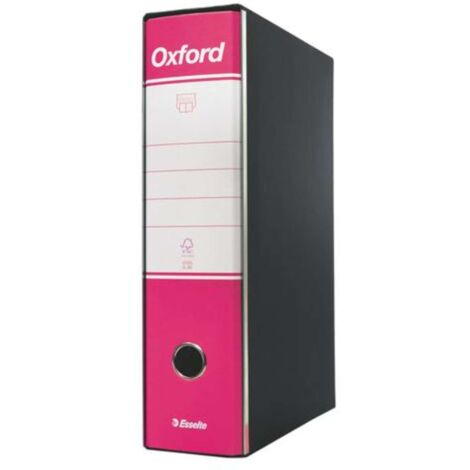Esselte Registratore Oxford Protocollo Dorso 8 cm Fucsia