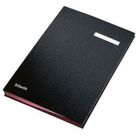 Esselte Unterschriftenmappe 621061 DIN A4 20Fächer Pappe PP schwarz