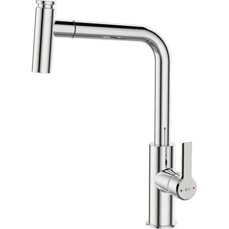 Essebagno Mitigeur évier à douchette Essemano chrome