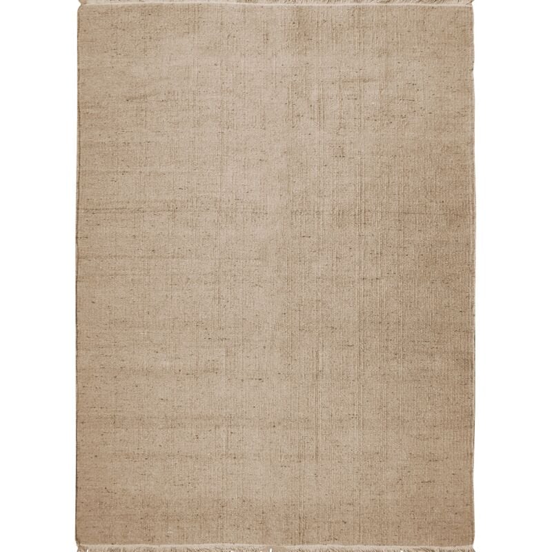 Thedecofactory - essence - Tapis en jute et coton avec franges natural 120x170