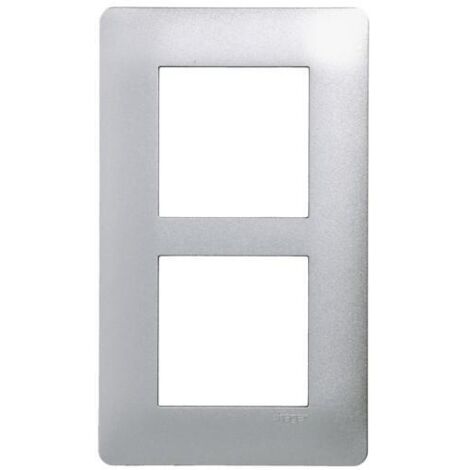 essensya Plaque 2 p. entr.57 Titane HAGER WE496