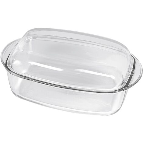 PYREX ESSENTIAL Kasserolle rechteckig Glas 3l+Deckel 1,5l