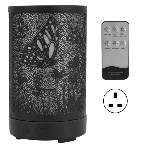 Essential Oil Diffuser 200ml 7Color LED Light Remote Control Humidifier for Home Office 100‑240VUK Plug