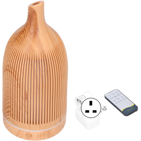 Essential Oil Diffuser 200ml Colorful LED Light Automatic Power Off Without Water Remote Control 35db Mute Aromatherapy Diffusers for Home Office RoomUK Plug 100‑240V