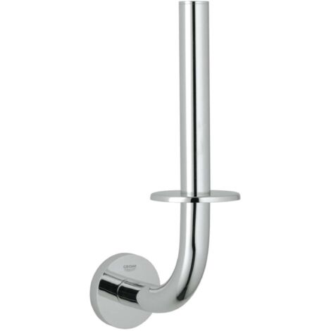 Porte-papier toilette mural en métal chromé GROHE StarLight – Fixation dissimulée – Charge max 5 kg – 40385001