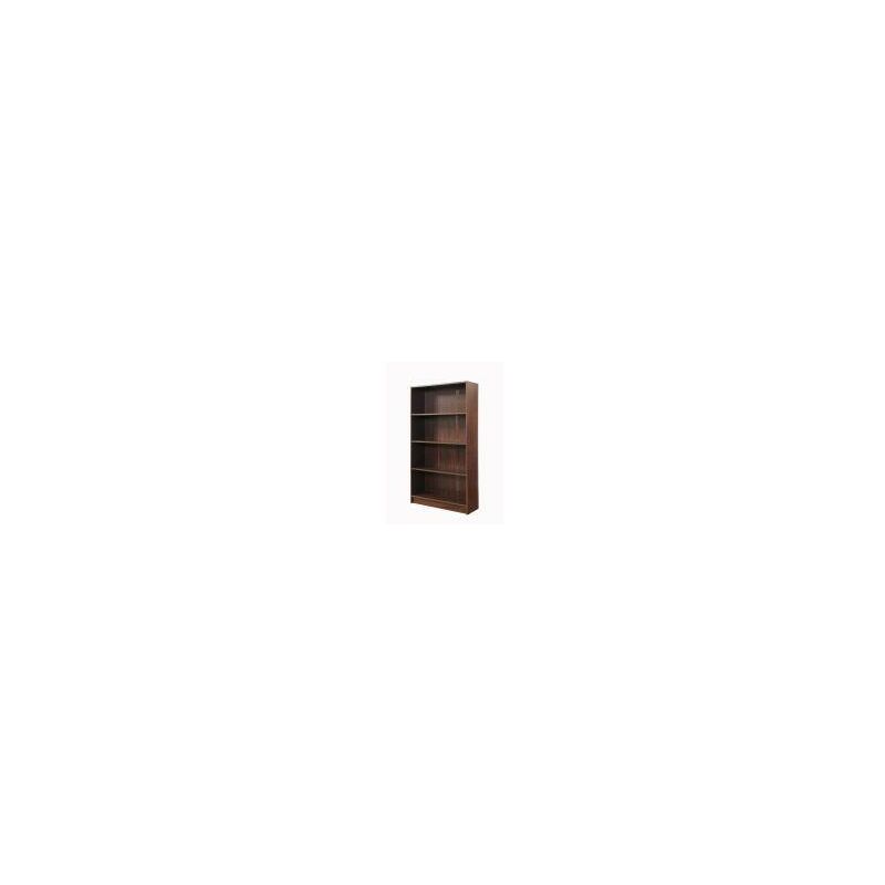 4 Tier Bookcase Tall Display Shelving Storage Unit Wood Furniture Walnut