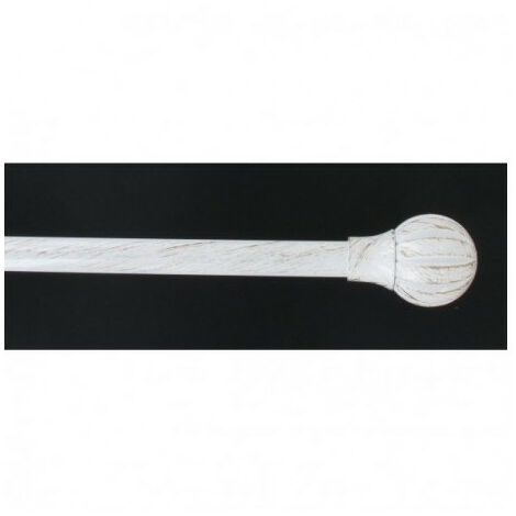Essentiel Kit Tringle Embout Touchblancnoir100a190cm - Essentiel