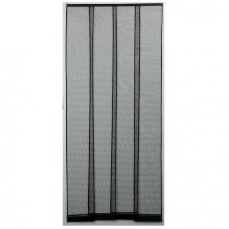 Essentiel Moustiquaire Avec Fermeture Aimantée140x230cmgris - Essentiel