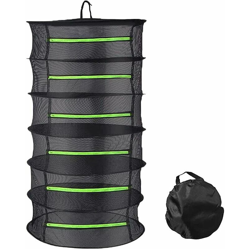 Essiccatore per erbe pensili a rete pieghevole a 6...