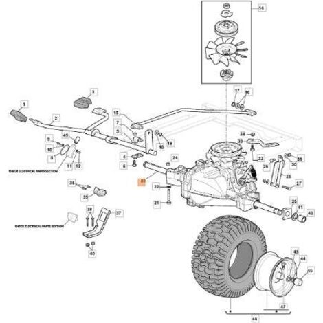 ESSIEU ARRIÈRE D'ORIGINE EMAK G118400921E0