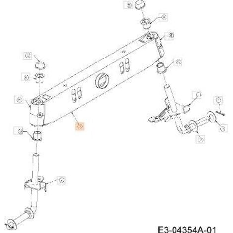 ESSIEU AVANT D'ORIGINE EMAK C6830128B637
