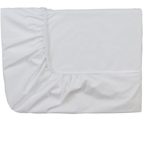 Essix Royal Line – Lenzuolo con Angoli Elasticizzati, in Percalle di Cotone, Bianco, 120 x 200 cm
