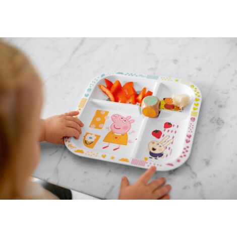 Esslernteller mit Würfel EASY EATER PEPPA PIG, KOZIOL