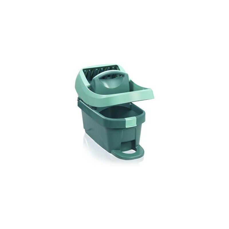 Essore-housse Profi xl avec roulettes et pédale d'essorage, seau essoreur pratique compatible avec lave-sol Profi, seau en plastique de 8L (55076)