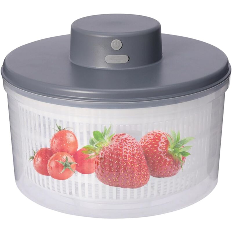 Essoreuse à Salade électrique, déshydrateur d'essoreuse à Salade pour Fruits et légumes Essoreuses à Salade Grande Capacité 3L,Mélangeur électrique,