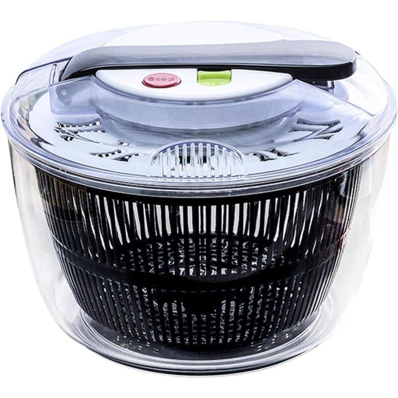 KZQ - Essoreuse à Salade, Grand Fruits Et Légumes Séchoir, Rapide Sec Design Sec Arrêt Et Vidange Laitue avec Facilité pour Plus Savoureux Salades Et